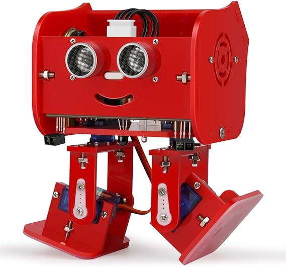ELEGOO Robot Kit Penguin Bot Biped Robotic Toy for Kids 8+ | STEM Kit Compatible with Arduino with Assembling Tutorial for Hobbyists, Adults Version 2.0 Red