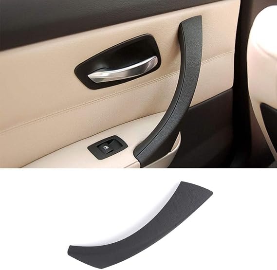 TTCR-II Compatible with BMW 3 Series Door Handle Cover 2006-2012, Half Part 1 Pc for E90 E91 Door Pull Handle Replacement Fits 323 325 328 330 335 Sedan & Touring Black, Left Rear