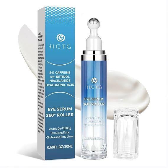 Eye Cream for Dark Circles: Anti Aging Caffeine & Retinol Eye Cream, Moisturizing Serum for Puffiness, Bags and Fine Lines, UnderEye Treatment for Women