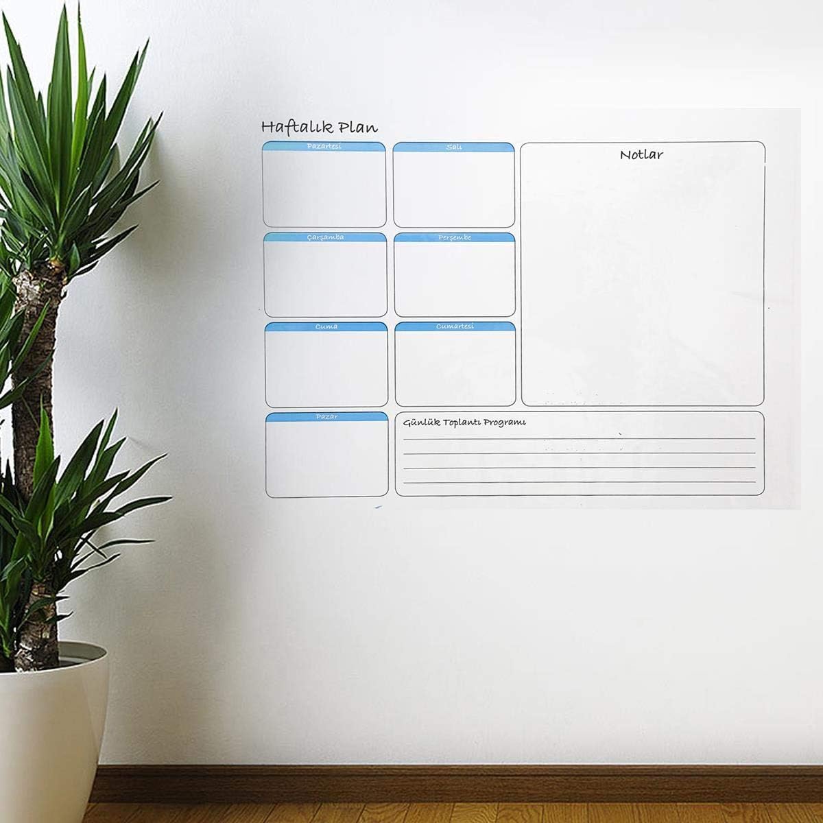 Buffer Weekly Planner Magnetic Wall Sticker Calendar 56cm x 70cm