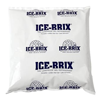 Polar Tech IB 16 Ice Brix Refrigerant Packs, Standard Leakproof, 16oz Capacity (Case of 18)