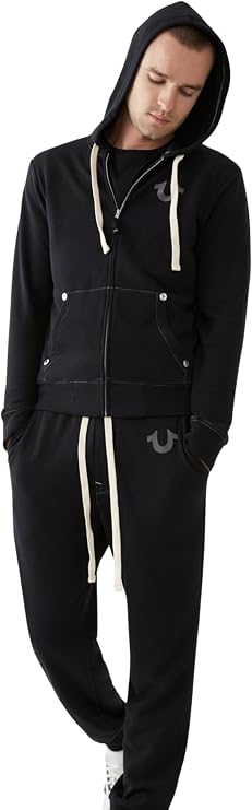 True Religion Mens Classic Logo Jogger Sweatpants