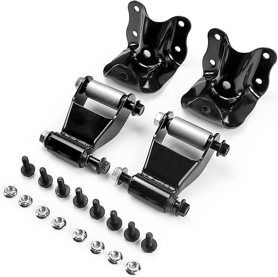 722-001 722-010 Rear Leaf Spring Shackle Hanger Bracket Compatible with 1986-2011 Ford Ranger, 1994-2010 Mazda B2300/B3000/B400, Mazda B2500 1998-2001