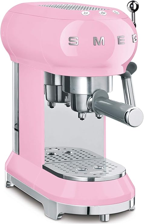 Smeg - Coffee Machine - A Collection of Adult Games and Gifts - Espresso Coffee Machine - Pink
