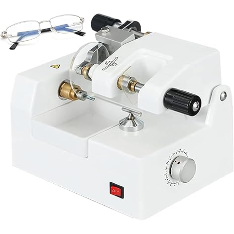 Lens Edging Machine, Optical Lens Cutting Milling Machine, Dimensions Can Be Fine-Tuned for Higher Processing Accuracy, Fast Cutting, for Optical Shops, Vision Care Centers, Hospitals