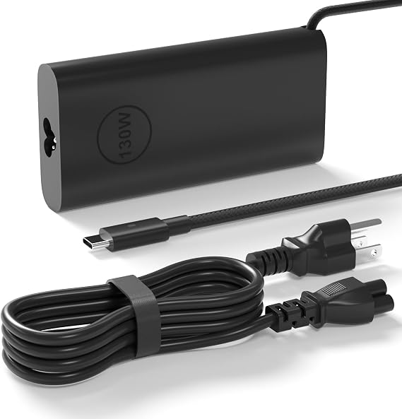 130W USB C Charger for Dell Inspiron 16 Plus 2 in 1 7640 7630 7620 Laptop