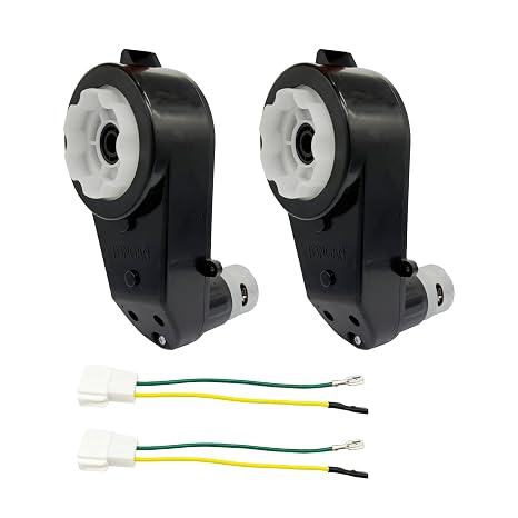 2Pcs Electric Motor Gearbox Powered for Kids Ride On Toys Car,RS550 12V/RS555 24V Powered High Speed Wheels Motor Gearbox Engine RS550 Drive Engine Trax Upgrade Replacement Parts (24V 555 40000W)