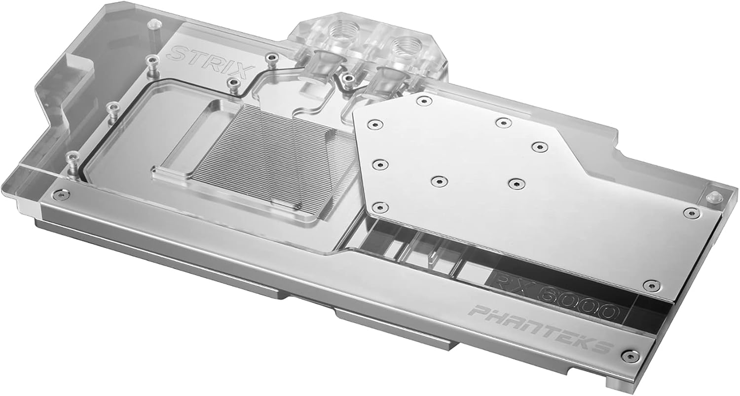 PHANTEKS Glacier G6000 Strix GPU Water Block, ASUS RX 68006900 StrixTUF, D-RGB - Silber
