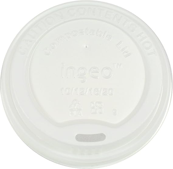 Primeware Hot Cup Lid-10-20 oz-Compostable-Cpla - 1000/Cs (20 x 50)