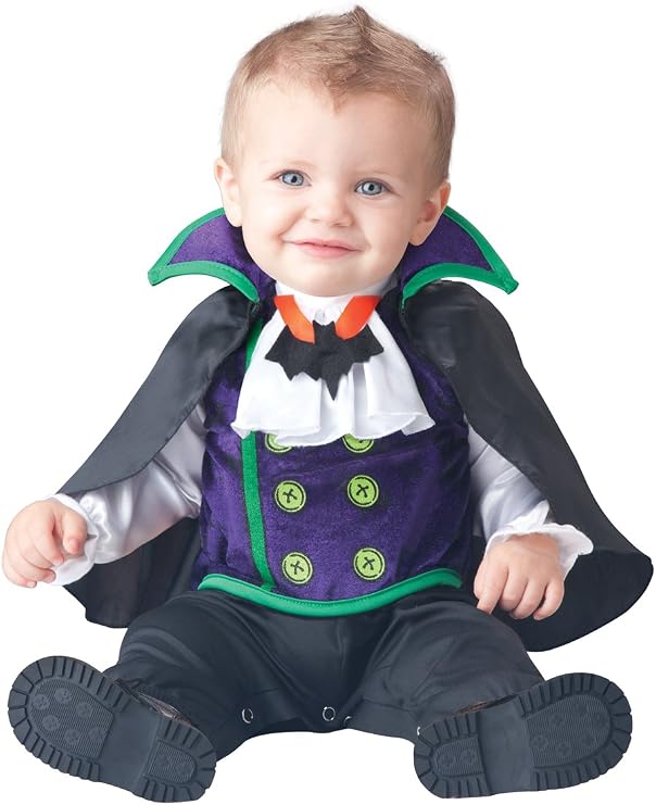 Fun World baby boys Count Cutie Vampire infant and toddler costumes, Black/Purple, Medium 12 - 18 Months US