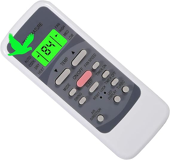 Replacement Remote Control for ComfortStar AC Air Conditioner Remote Control CPP024CD(I) CPP018CD(I) CPG012CA-B CPG009CA-B CPP012CA(I) CPP009CA(I) CPP012CD(I) CPP009CD(I) CPG036CD-B CPG030CD-B