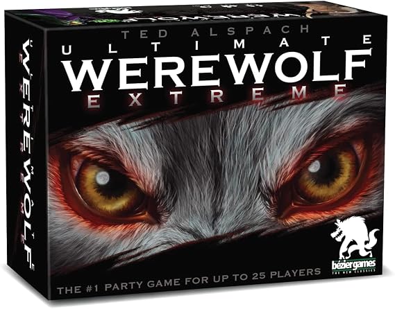 Bezier Games Ultimate Werewolf Extreme | Social Deduction with Hidden Roles Bluffing and Voting | Moderator App Included | 3-25 Players Ages 8+ | 30-60 Minutes