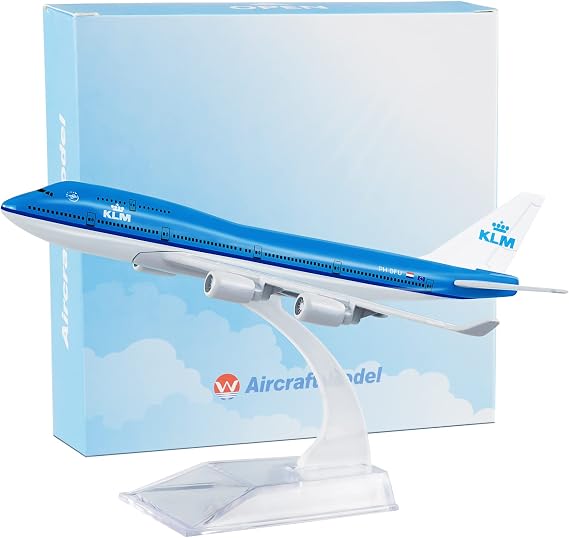 16cm KLM Holland Boeing 747 Diecast Airplane Model 1:400 Alloy for Collection