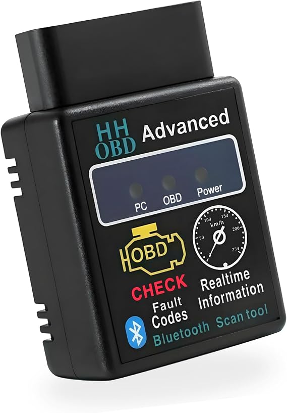Bluetooth OBD2 Scanner for Car, OBDII Wireless Fault Code Reader Auto Engine Diagnostic Tester w/Exclusive App, Professional Vehicle OBD2 Adapter Scan Tool for Phone & PC