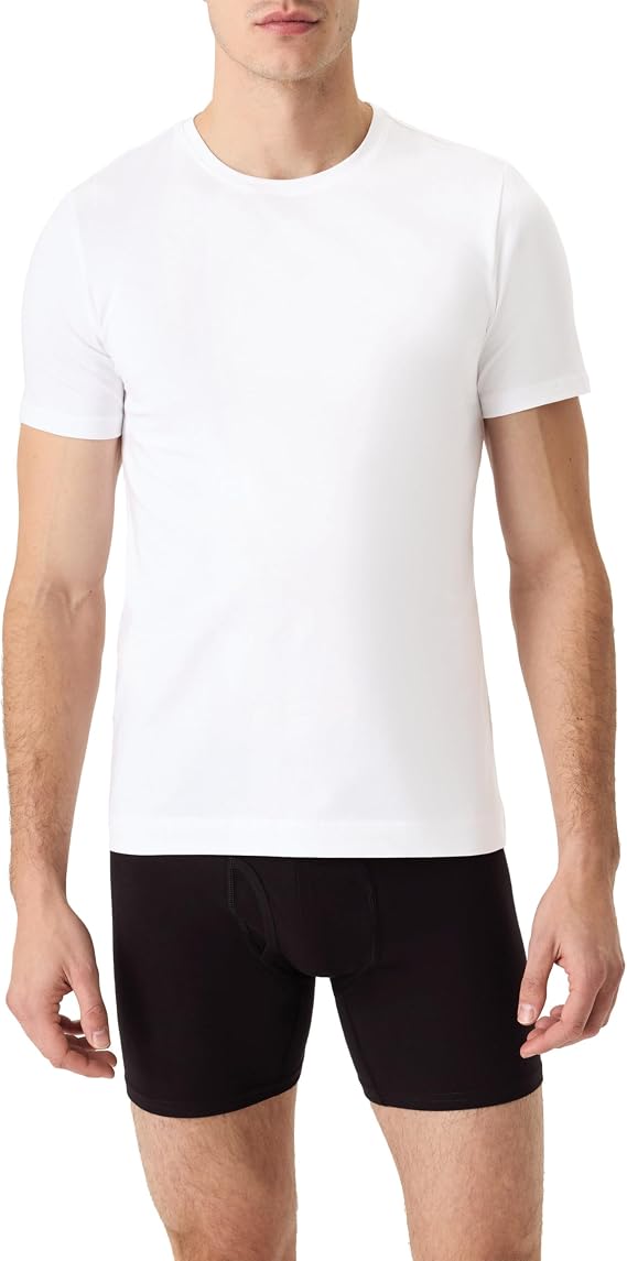Pact Men's Organic Cotton Stretch-Fit Crew Undershirt
