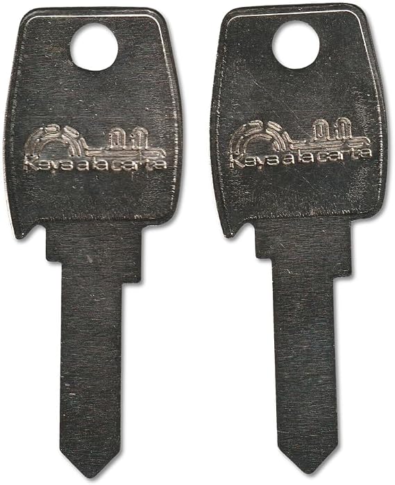 90617 Pair (2) Replacement Keys Cut to Code on LF7 Blank for Steel-Line/Lock Focus/Lowe & Fletcher Cabinets & Storage | KEYSALACARTE