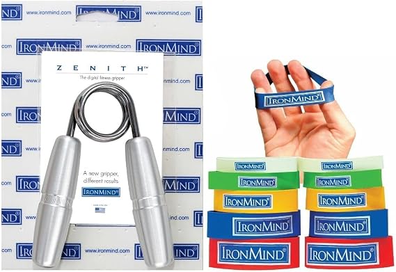 IronMind Fitness Grip Set - Zenith Trainer Gripper & Expand-Your-Hand Bands