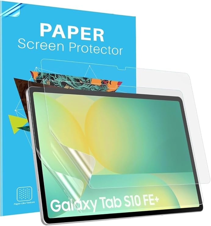 Samsung Galaxy Tab S10 FE+ 13.1 ile Uyumlu Ekran Koruyucu, Paperlike Kağıt Hissli, Yazım Çizim İçin Uygun