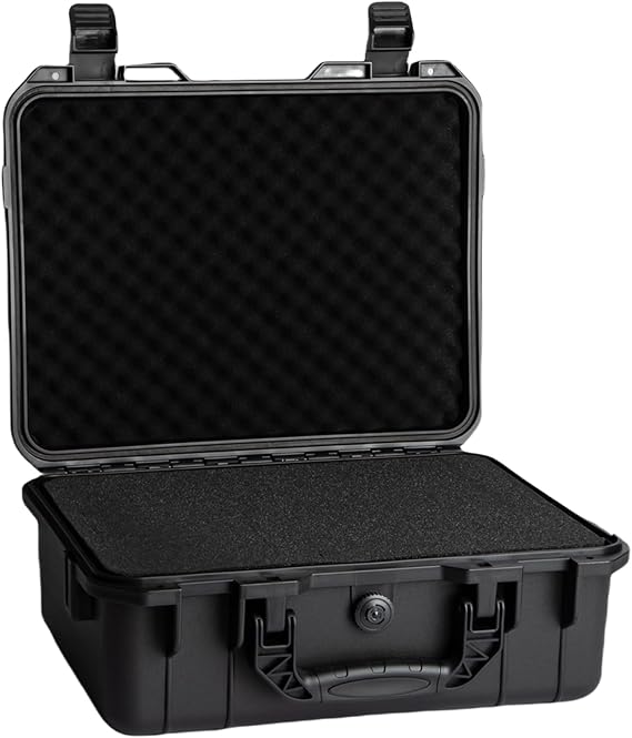 Hard case Waterproof Hard Case with DIY Customizable Foam Insert Portable Protective for Camera Drones Equipments Tools Test Instruments 16.9''x13.7''x5.9''