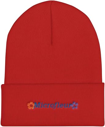Microfleur Cuffed Beanie (red)
