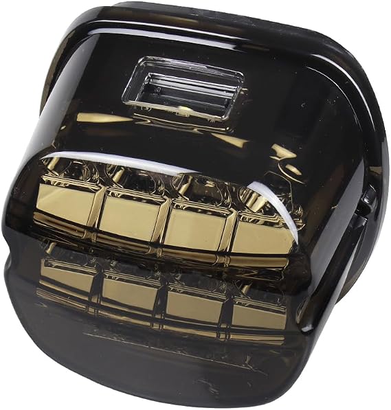 Smoked Layback LED Tail Lights Assembly Motorcycle Brake Taillights Compatible with Harley Touring Road King Road Glide Dyna Electra Glide Street Bob Fat Bob Sportster Ultra Limited