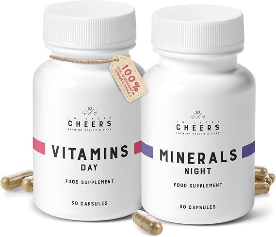 CHEERS Multivitamins & Minerals Day & Night Duo for Men & Women, 30 Days