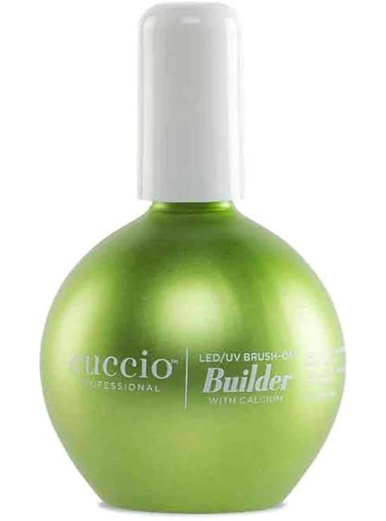 LED-UV Brush-On Builder Gel with Calcium by Cuccio Pro for Women - 2.5 oz Nail Polish (Pack of 1)