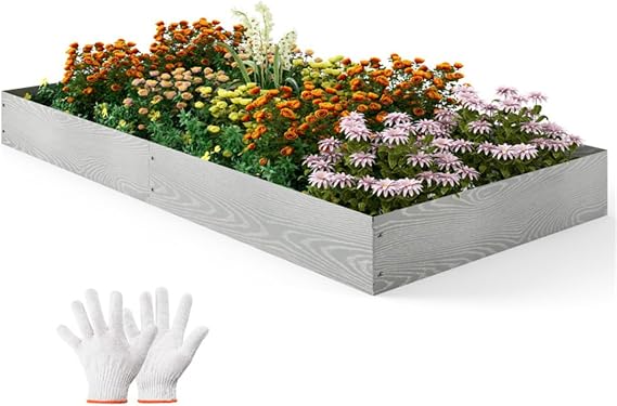 Galvanized Metal Landscape Edging Includes 6 Flexible Panels
