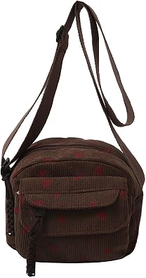 Cute Strawberry Purse for Women Strawberry Bag Corduroy Tote Bag for Women Messenger Bag Cute Crossbody Bags Handbags