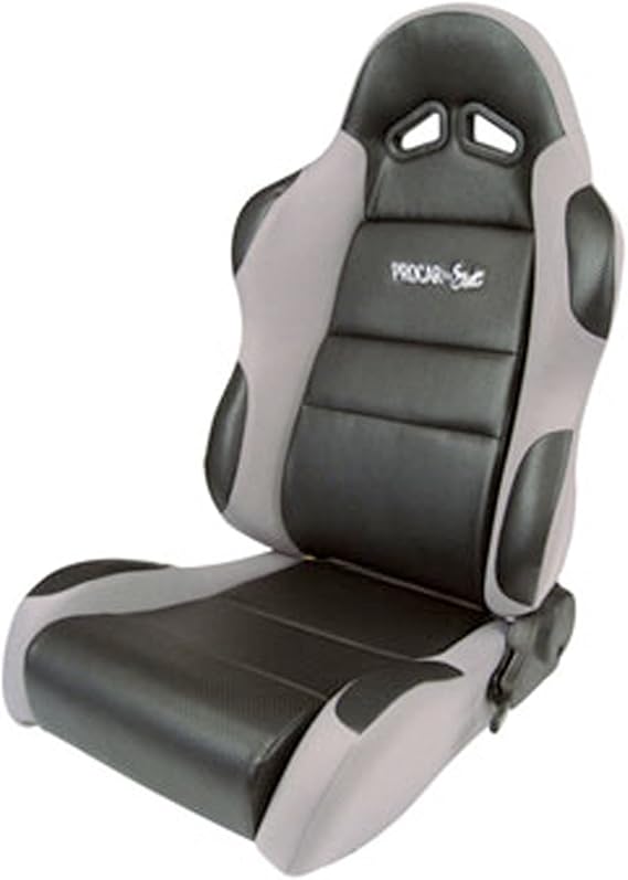 ProCar by Scat 80-1605-62R Sportsman Gray Vinyl/Velour Right Racing Seat