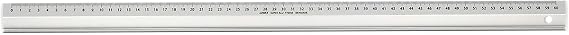 LINEX 100413072 Super Series Aluminium Ruler with Slide Brake, Drawing Edge and Cutting Edge 60cm Long