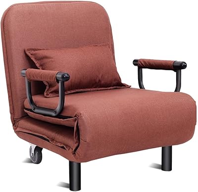 Convertible Sofa Bed Folding Arm Chair Sleeper Leisure Recliner Lounge Couch