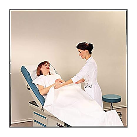 TIDI Products TID 918310 Drape Sheet, Patient, 3-Ply Tissue, White, 40" x 48" (Pack of 100)
