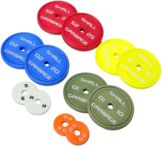 1/12 Scale Mini Gym Equipment Set, Desktop Display Gift Model (Type 1)