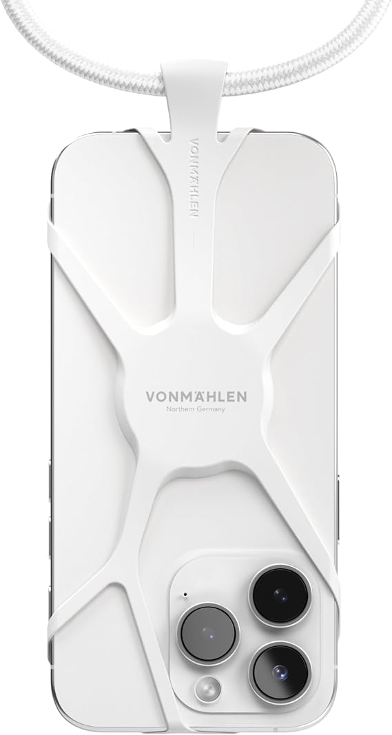 VONMAHLEN - Infinity Mobile Phone Chain Universal for Hanging - Compatible with Any Mobile Phone and Smartphone - Silicone Case with Mobile Phone Strap - Design Protector Made of Silicone - Mobile