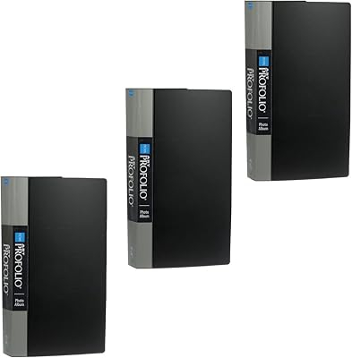 ITOYA Art Portfolio Photo Album Holds 360 4 inch x 6 inch Photos Clear Pocket Sheets Hold 3 Photo Per Page Pack of 3 Equals to 1080 Photos