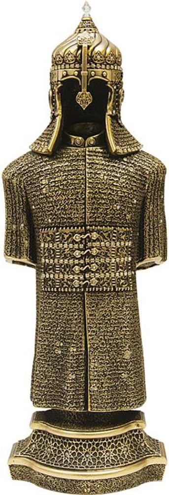 Gunes Jawshan Kabir Islamic Decor Decorations for Home - Muslim Gifts Ottoman Suit of Armor Islamic Art Piece (11.5 x 3.8in, Gold)