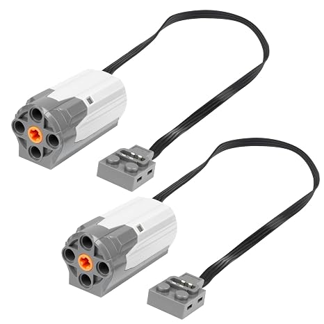 HOTUT 2 Pcs Power Functions Servo Motor, M Motor Power Functions Servo Motor Accessories, ServoMotor Parts Electric Motor Compatible with Many Models
