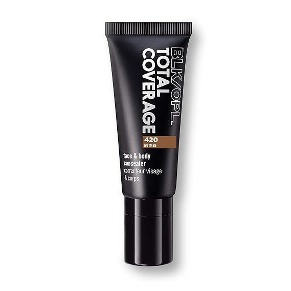BLK/OPL TOTAL COVERAGE Face & Body Concealer, Nutmeg maximum-coverage, smudge-resistant, cruelty-free