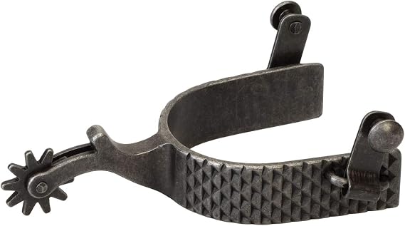 Weaver Leather unisex adult Spurs, Black Rasp, Mens US