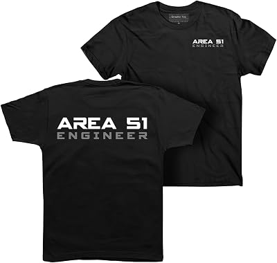 Area 51 t-Shirt, Engineer t-Shirt, UFO, CIA, Conspiracy, Space, NASA, Alien, FBI
