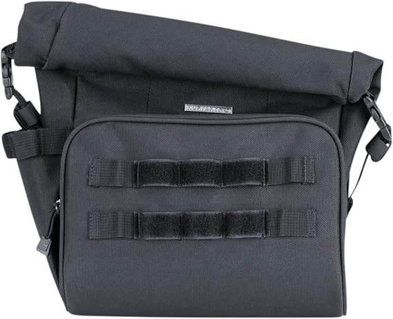 Kuryakyn 5170 Hoodrat Swing Arm Motorcycle Bag: Weather Resistant with MOLLE Attachment Points and Zippered Storage, Universal Fit, Black
