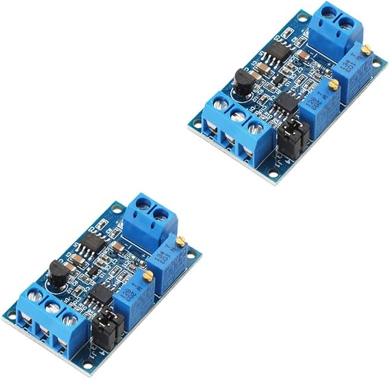 Ximimark 2Pcs Current to Voltage Converter Module 0/4-20mA to 0-3.3V 0-5V 0-10V Voltage Transmitter Signal Conversion Conditioning Board