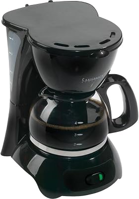 Continental Electric 4-Cup Coffee Maker, Black