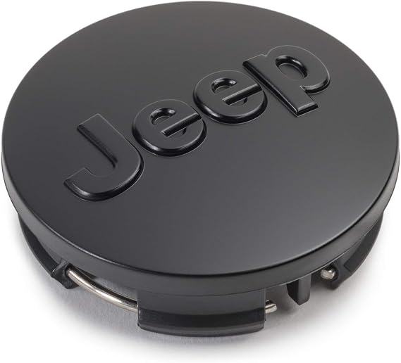 Mopar Jeep Black Center Cap Logo (5HT59RXFAC)