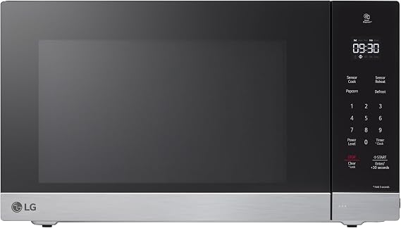 LG Countertop Microwave, 2.0 cu. ft., Stainless Steel, 23.9x13.6x19.8 Inches, Smart Inverter, Sensor Cooking, 1200 Watts
