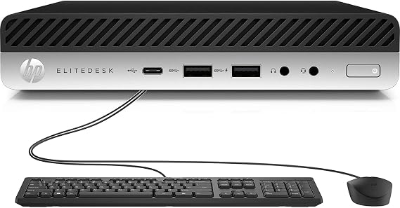 HP EliteDesk 800 G5 Small Form Factor PC | Intel Core i5-9500, 9th Gen 6-Core Processor (Up to 4.4 GHz with Turbo Boost) | 16GB DDR4, 256GB SSD | Win10 Pro , WiFi 6 , Mouse and Keyboard