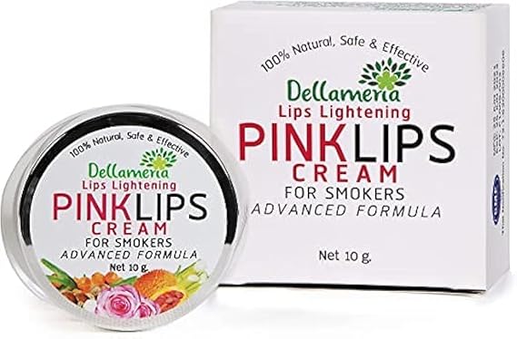 Pink Lip Cream for Dark Lips Lip Bleaching & Natural Pink Tint Lip Balm Repairs Dry Cracked Lips in 7 Days For Smokers & Non-Smokers Unisex Lip Care