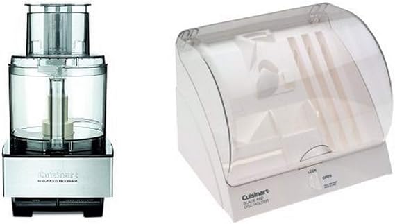Cuisinart DFP-14BCNY 14-Cup Food Processor, Brushed Stainless Steel and Cuisinart BDH-2 Blade and Disc Holder Bundle