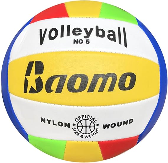Volleyball Official Size 5, PU Leather Durable Soft Volley Ball for Teen Beginners Youth,Waterproof Recreational Pink Volleyball for Outdoor Indoor Beach Play Training Game Gym